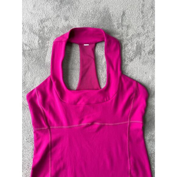 Lululemon Racerback Tank Top Womens 10 Pink Workout Stretchy Yoga Lounge Running - Picture 2 of 16